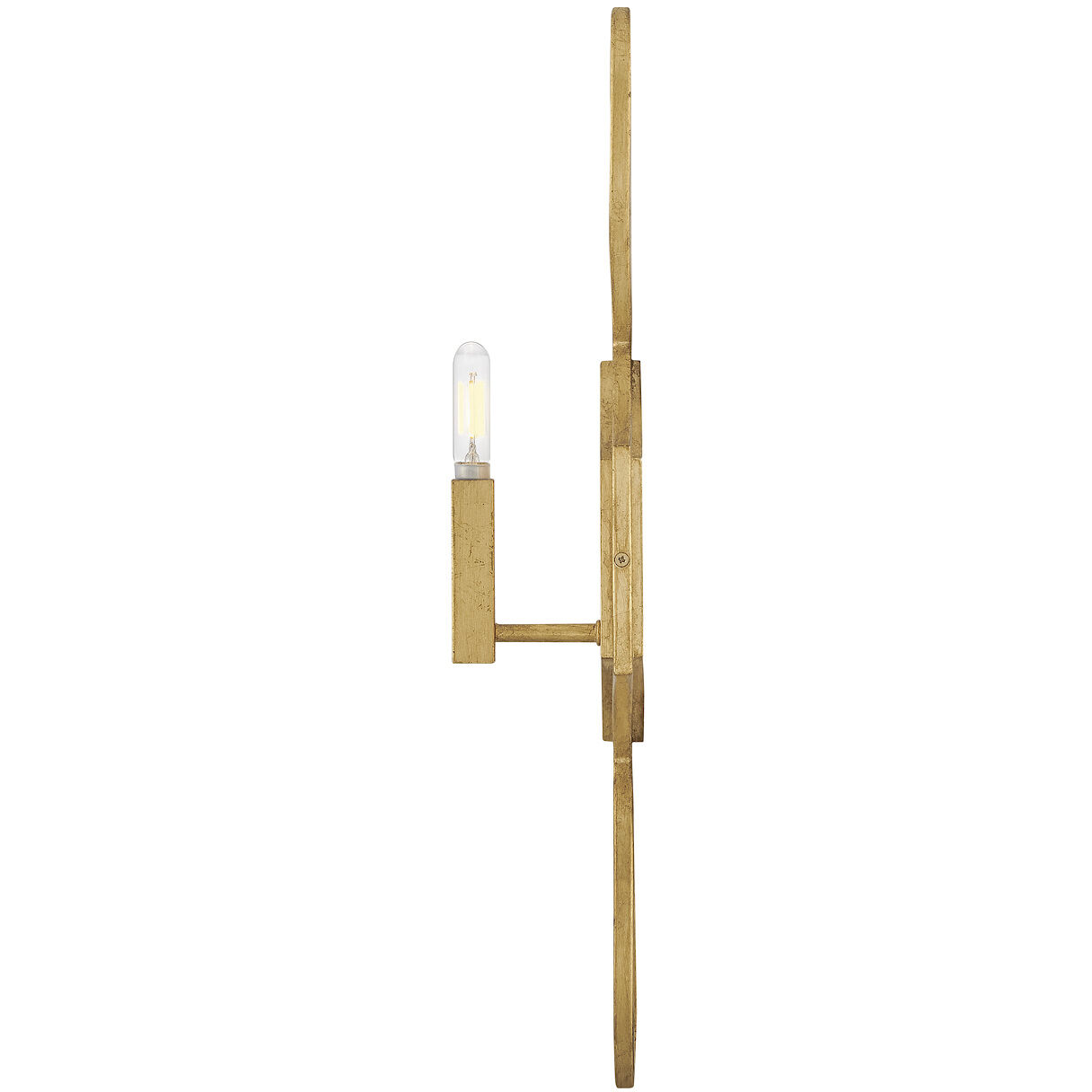 Leona 1 Light 5.75 inch Distressed Brass ADA Sconce Wall Light