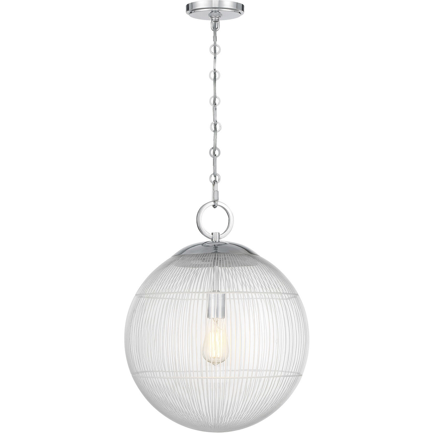 Cabot 1 Light 16 inch Chrome Pendant Ceiling Light