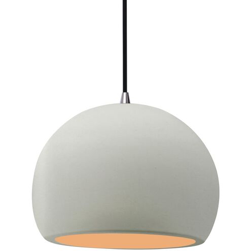 Radiance 1 Light 10 inch Matte White and Champagne Gold and Brushed Nickel Pendant Ceiling Light