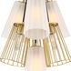 Liana 7 Light 18 inch Brushed Gold Chandelier Ceiling Light