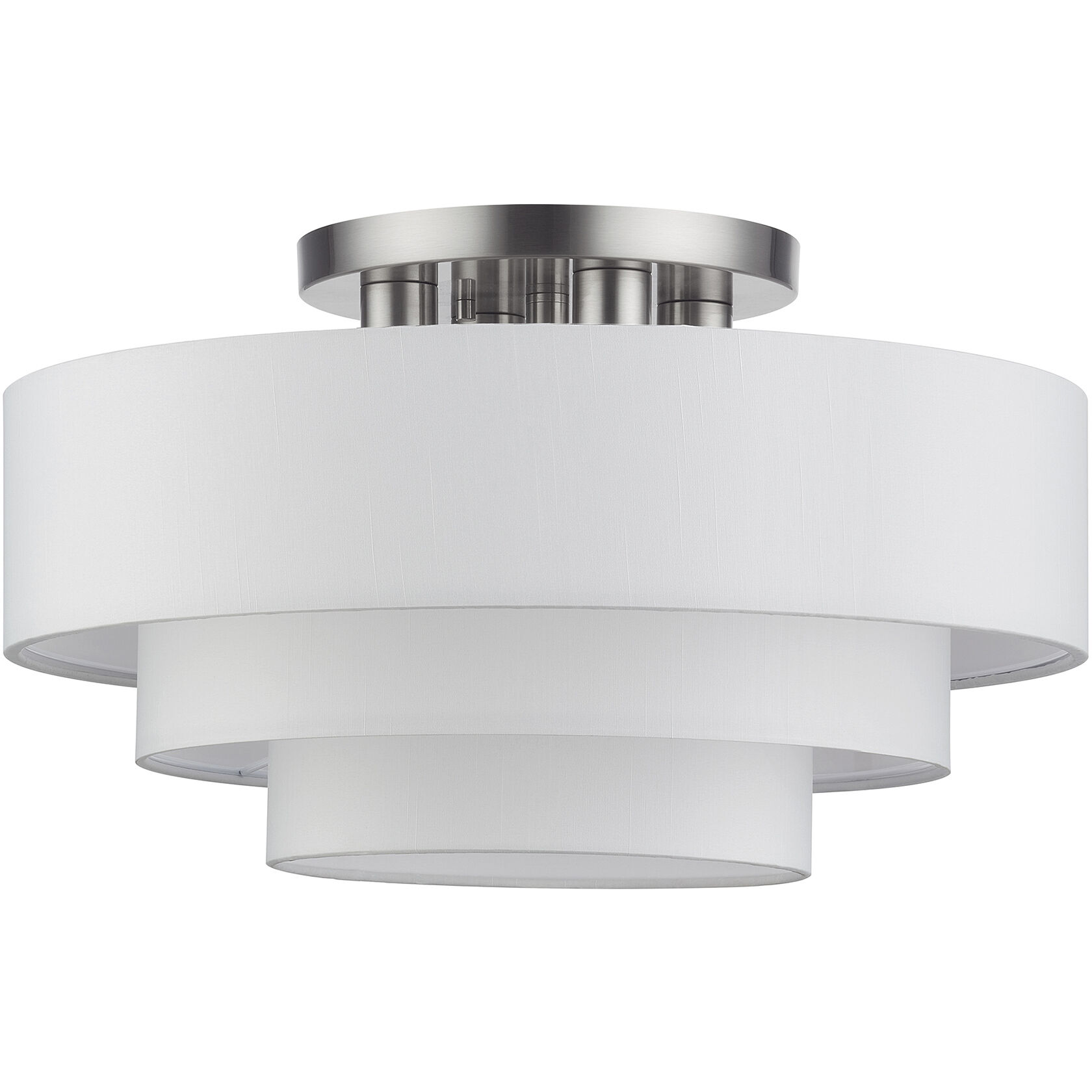 Manorwood 4 Light 21 inch Brushed Nickel Semi-Flush Ceiling Light