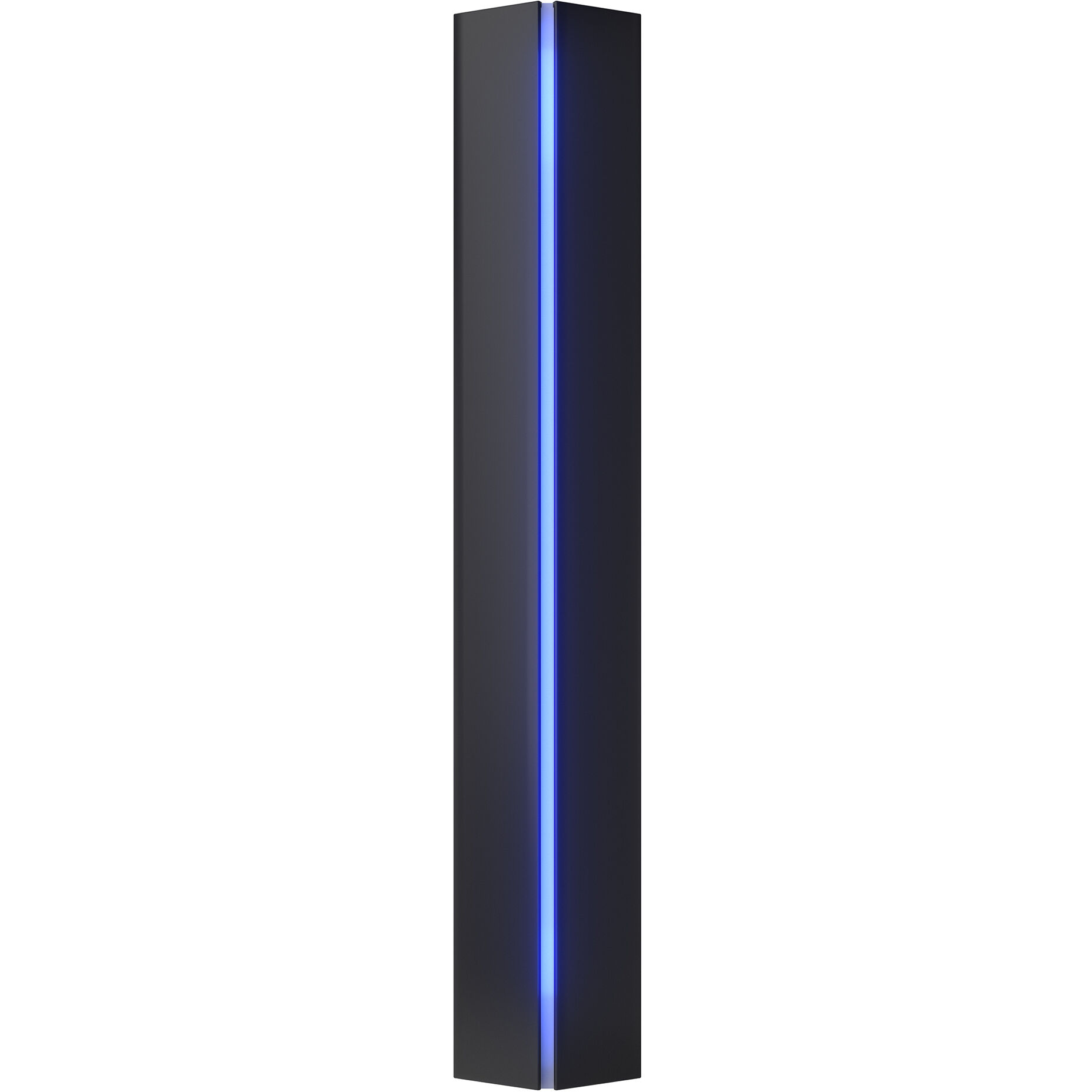 Gallery 3 Light 4.3 inch Black ADA Sconce Wall Light in Blue, Small