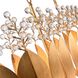 Callista 7 Light 47.5 inch Antique Gold Leaf Linear Chandelier Ceiling Light