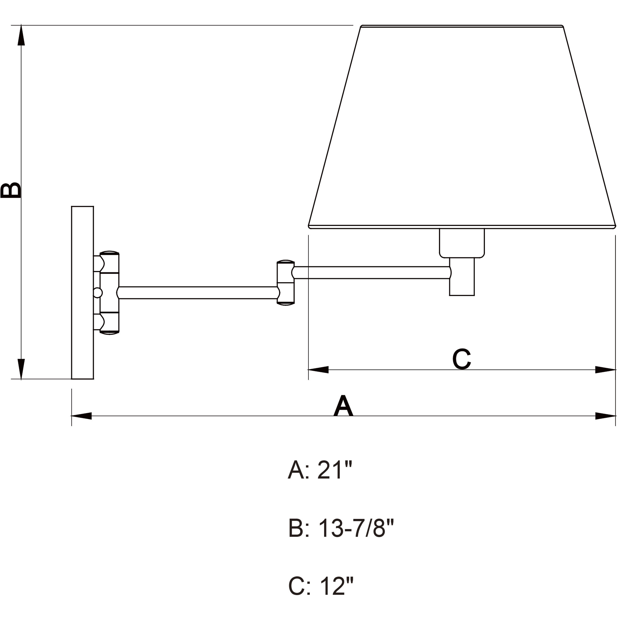 Chapeau LED 12 inch Natural Brass Sensor Wall Light