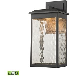 Newcastle LED 17 inch Textured Matte Black Outdoor Sconce