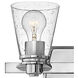 Avon 2 Light 14.5 inch Chrome Vanity Light Wall Light in Clear Seedy
