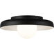 Creston LED 11.88 inch Matte Black Flush Mount Ceiling Light