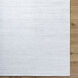 Grandeur 108 X 72 inch Light Silver Handmade Rug in 6 x 9