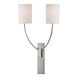 Colton 2 Light 14.75 inch Polished Nickel Wall Sconce Wall Light