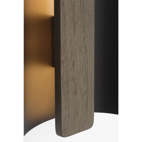 Anne-Marie Barton Remi Sconce Wall Light in Matte Carbon and Warm Walnut