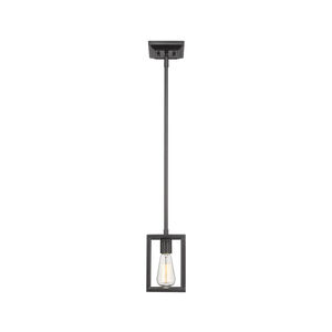 Wesson 1 Light 5 inch Matte Black Mini Pendant Ceiling Light