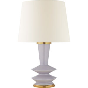 Christopher Spitzmiller Whittaker 30 inch 100 watt Lilac Table Lamp Portable Light, Medium