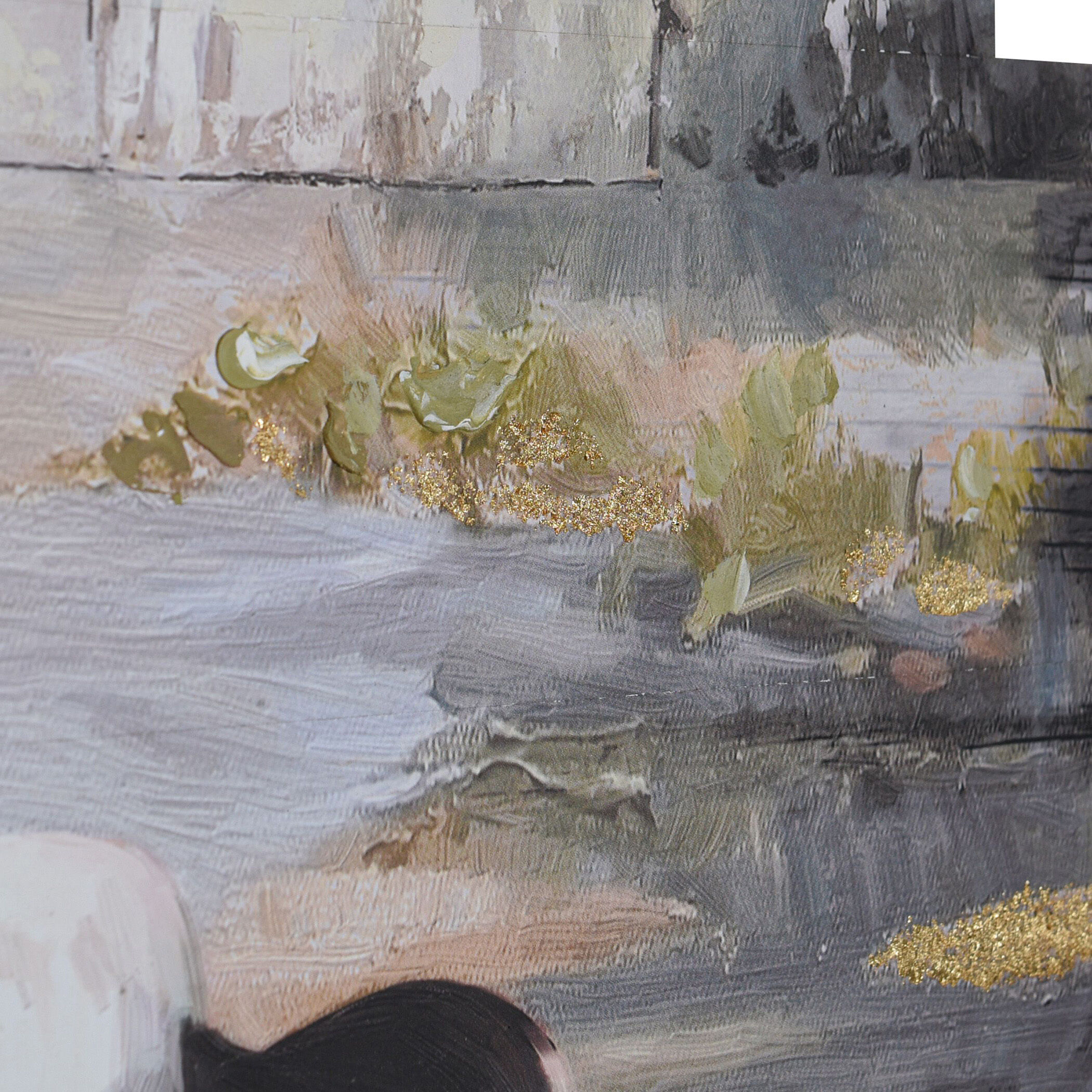 Coutnry Cow Black Wall Art