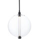 Anakin LED 9.88 inch Black Pendant Ceiling Light, dweLED