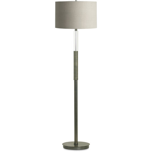 Atlantic 61.75 inch 150.00 watt Bronze Floor Lamp Portable Light, Finely Ribbed Surface