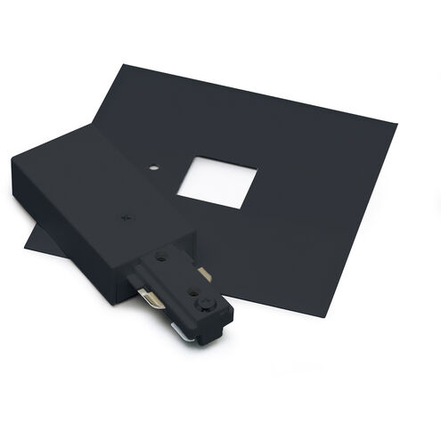 2-circuit 1 Light Black Live End Feed Ceiling Light, with Canopy