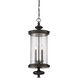 Palmer 4 Light 12.5 inch Walnut Patina Outdoor Hanging Lantern