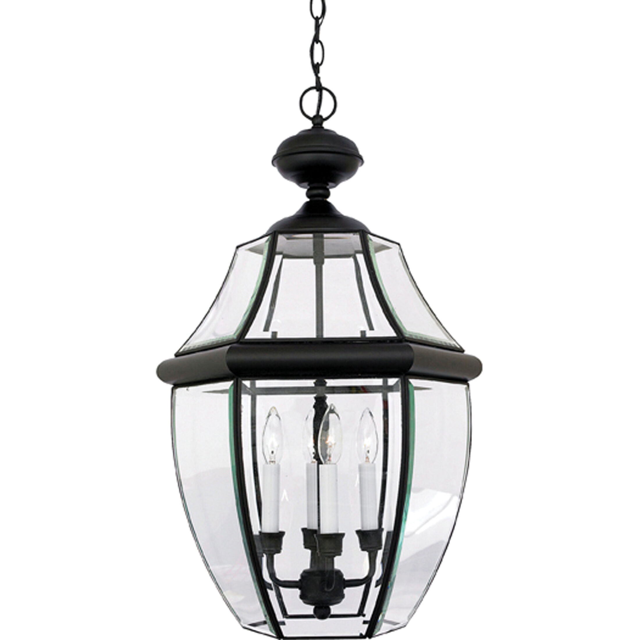Newbury 4 Light 16 inch Mystic Black Outdoor Hanging Lantern