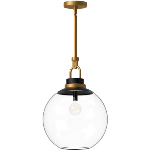 Alora Mood Copperfield 1 Light 15.75 inch Aged Gold Pendant Ceiling Light in Clear