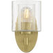 Solventa 1 Light 5.5 inch Vintage Brass Wall Sconce Wall Light