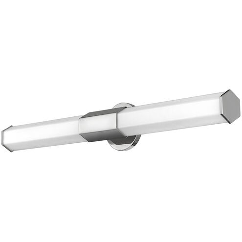 Facet LED 32 inch Polished Nickel Vanity Light Wall Light, Vertical