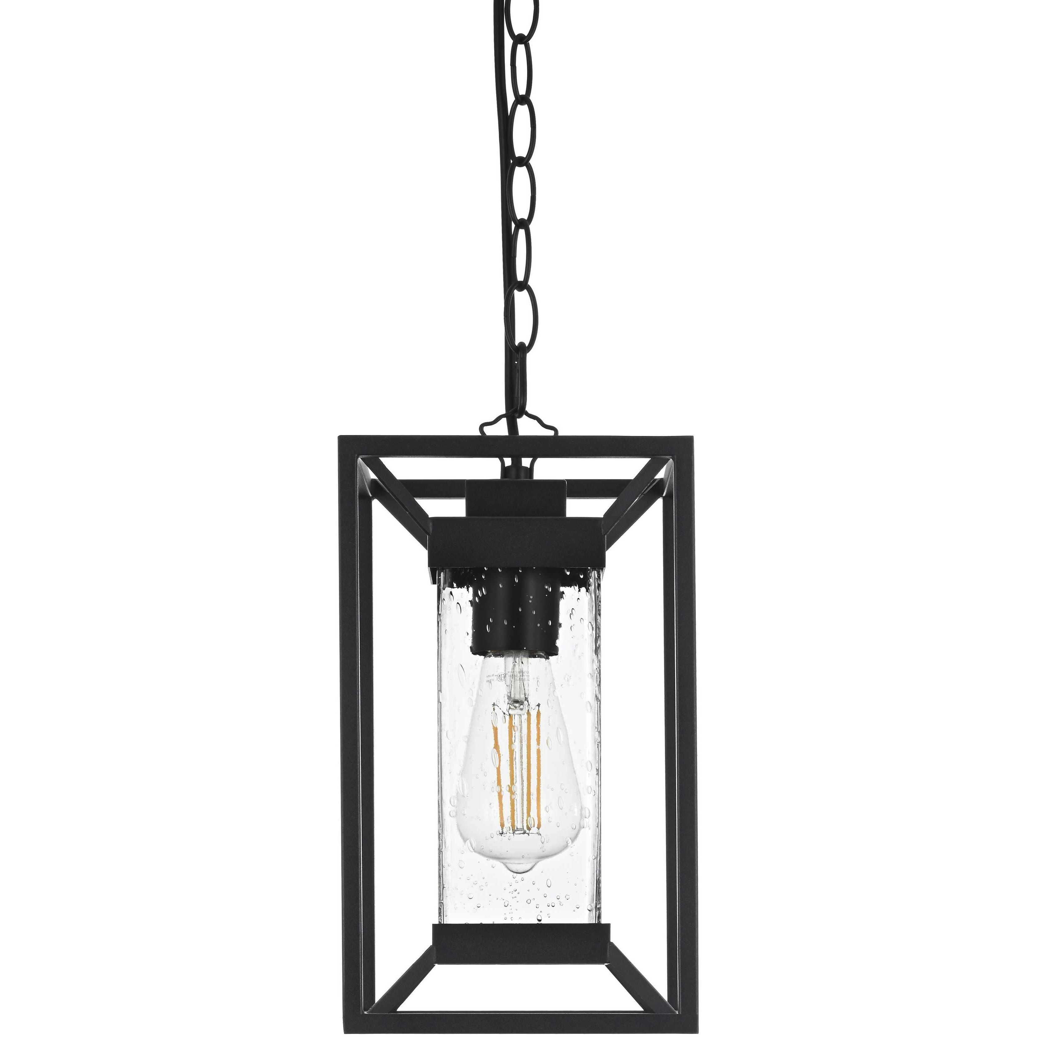 Willington 1 Light 7 inch Black Outdoor Pendant