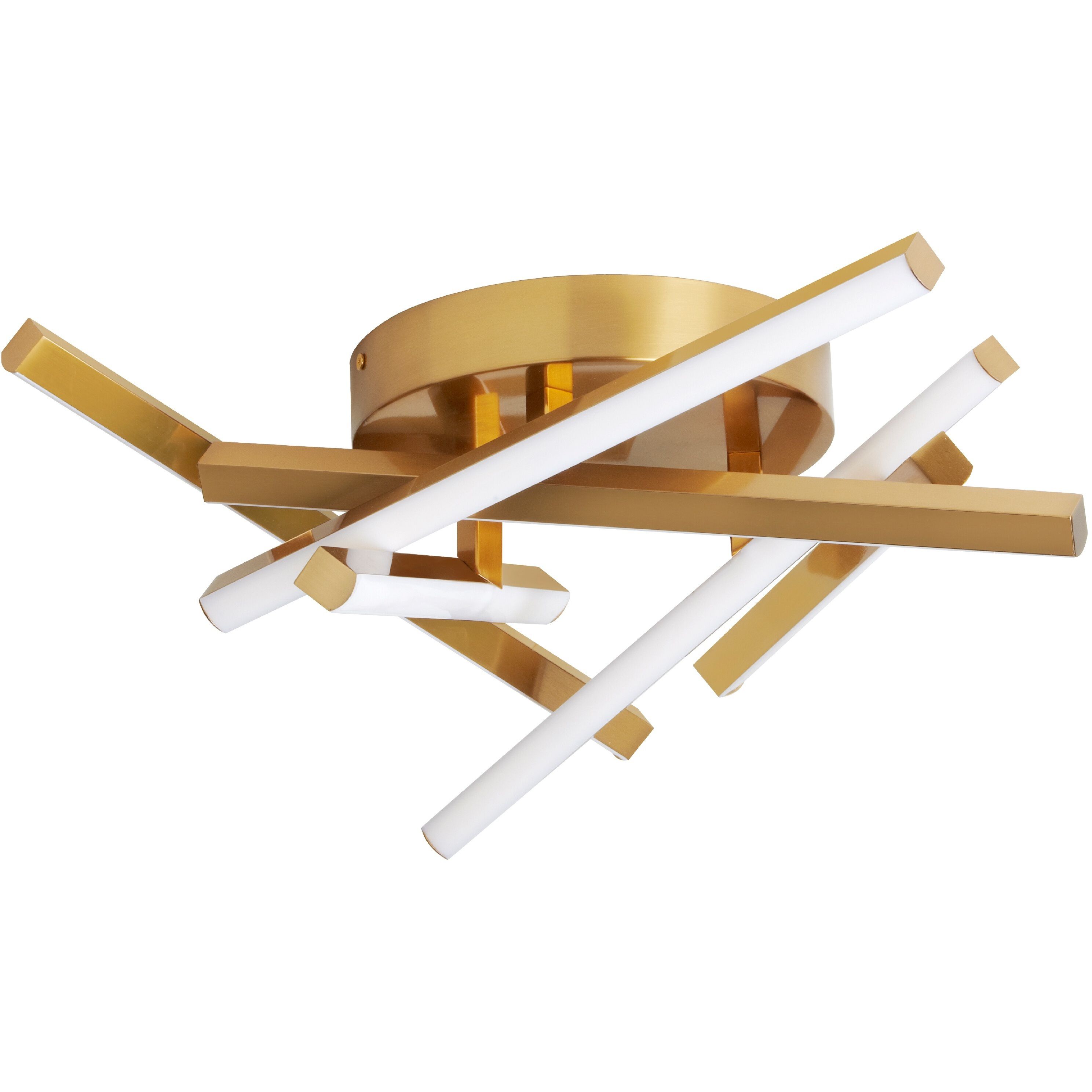 Carly LED 20 inch Aged Brass Flush Mount Ceiling Light