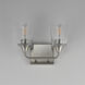 Hudson 2 Light 13 inch Satin Nickel Bath Vanity Wall Light in Clear