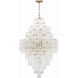 Addis 20 Light 31.5 inch Aged Brass Chandelier Ceiling Light in Tronchi Glass Clear