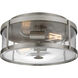 Lumra LED 13 inch Brushed Nickel Flush Mount Ceiling Light