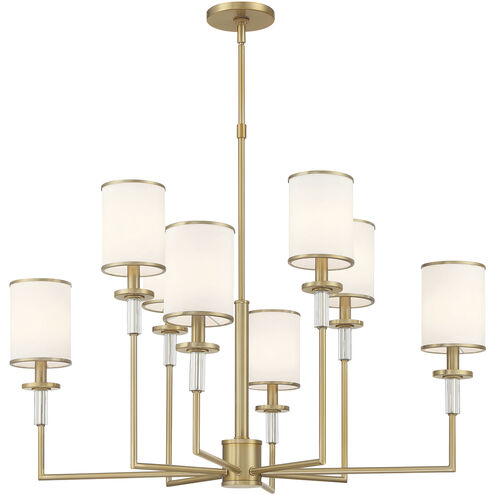 Hatfield 8 Light 33.25 inch Vibrant Gold Chandelier Ceiling Light