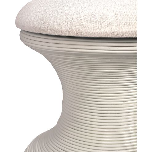 Raven 18 inch Shoji White with Cream Accent Stool