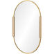 Kerianne 41 X 26 inch Clear and Gold Wall Mirror