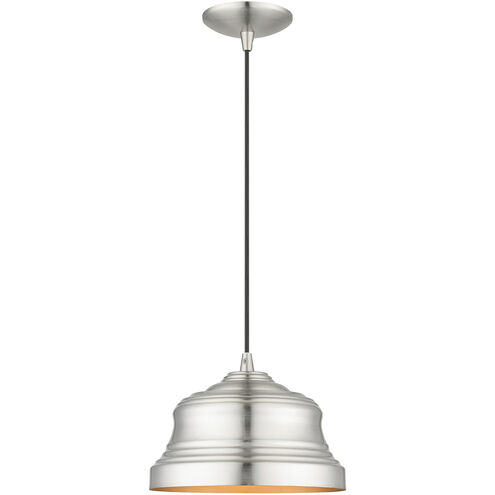 Endicott 1 Light 10 inch Brushed Nickel Pendant Ceiling Light