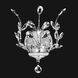 Florale 1 Light 10 inch Silver Wall Sconce Wall Light