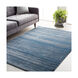Haverford 87 X 63 inch Bright Blue/Medium Gray Rugs, Polypropylene and Polyester