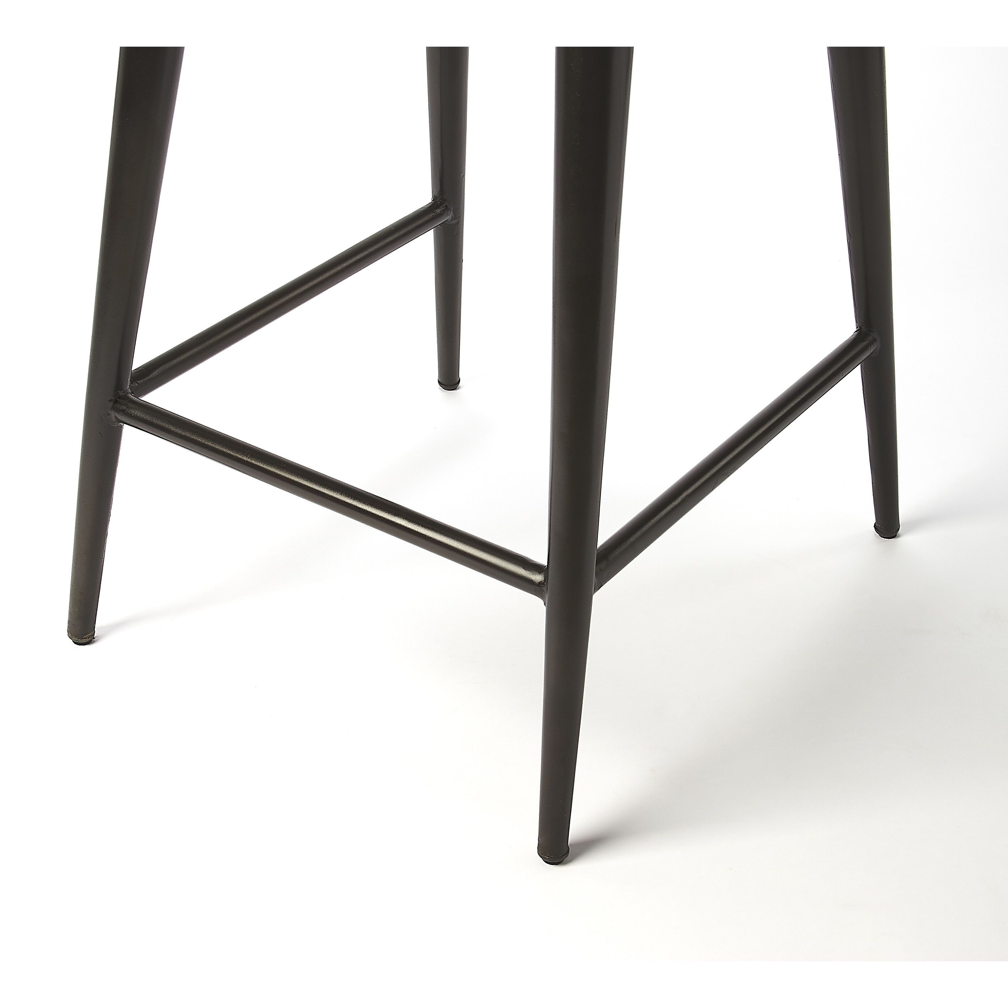 Industrial Chic Saddle  39 inch Brown Leather Barstool