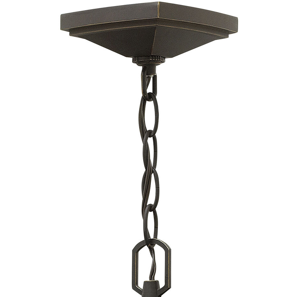 Manhattan 1 Light 11.25 inch Oil Rubbed Bronze Outdoor Hanging Lantern