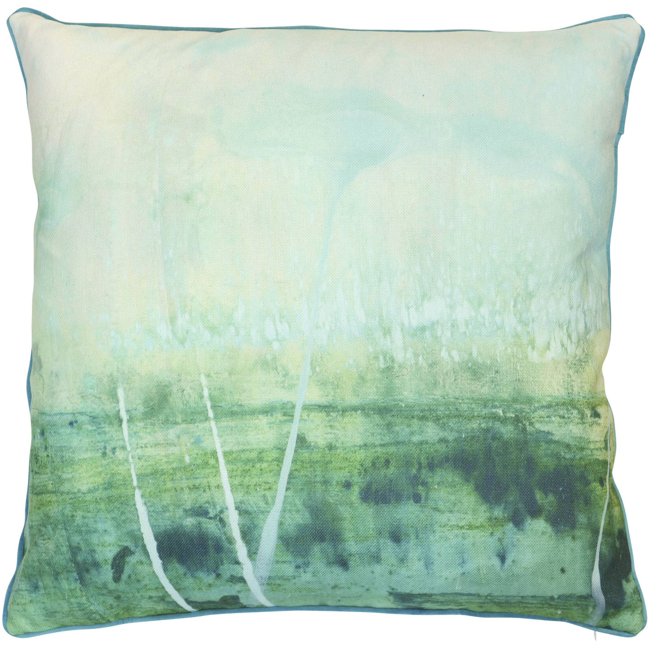 Verdant Stillwater 24 inch Multicolor Pillow in 24" x 24"