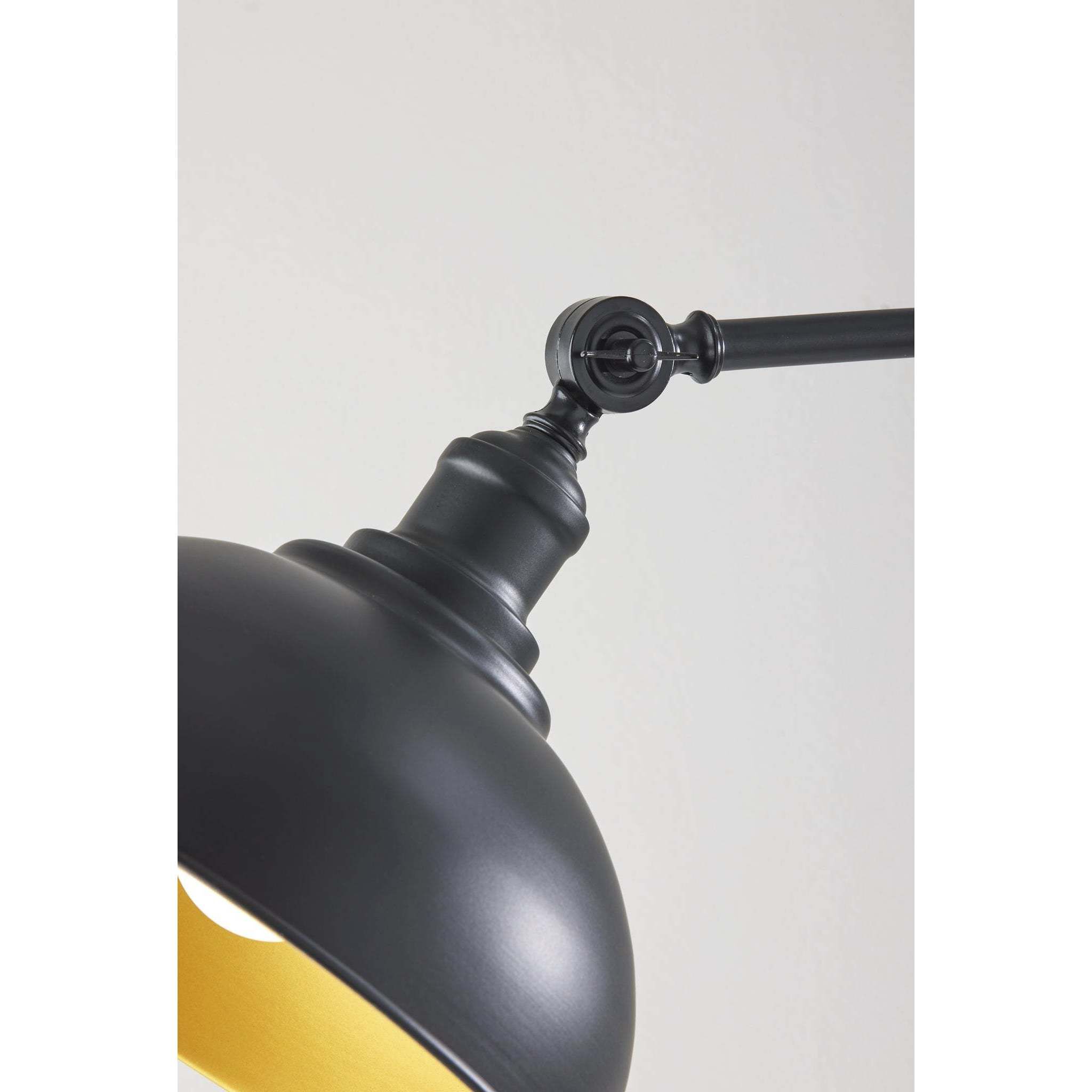 Wallace 56.5 inch 100 watt Black Floor Lamp Portable Light