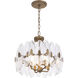 Aurora 4 Light 17.41 inch Havana Gold Semi Flush Mount Ceiling Light