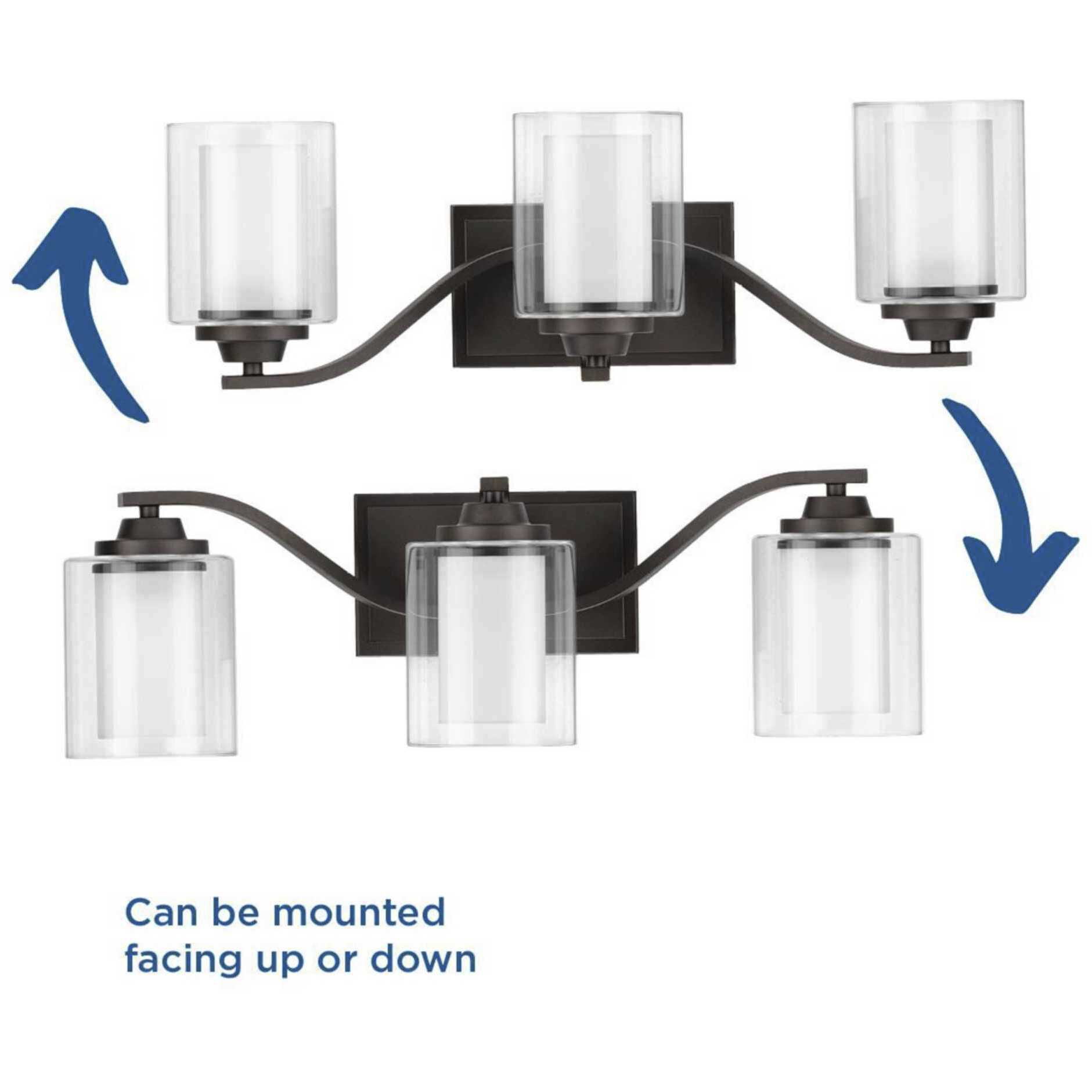 Kene 3 Light 23 inch Graphite Bath Vanity Wall Light