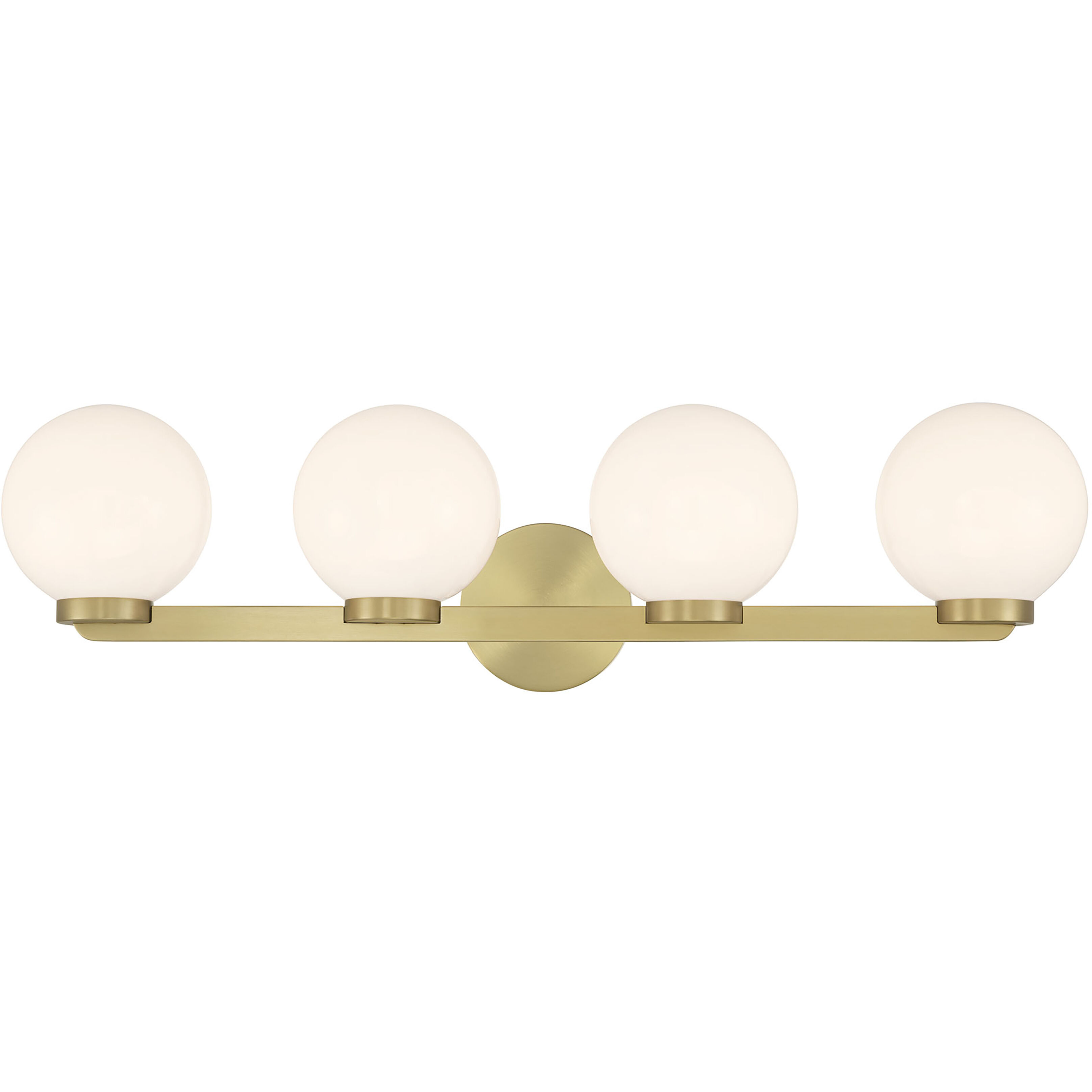 Ardeva 4 Light 30.25 inch Vintage Brass Bathroom Vanity Light Wall Light
