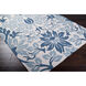 Flor 33 X 24 inch Beige/Teal/Blue Handmade Rug