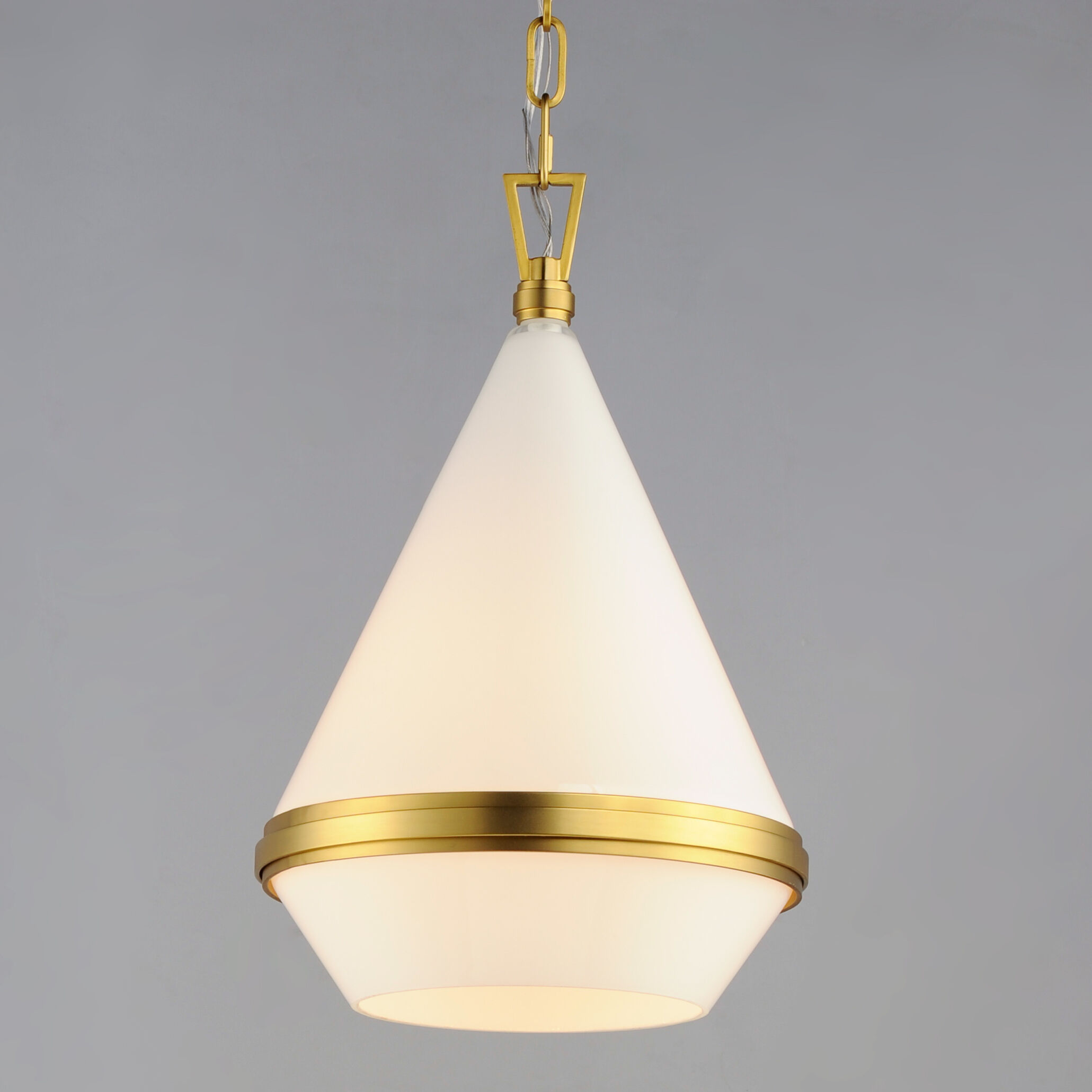 Giza 1 Light 11 inch Satin Brass Single Pendant Ceiling Light