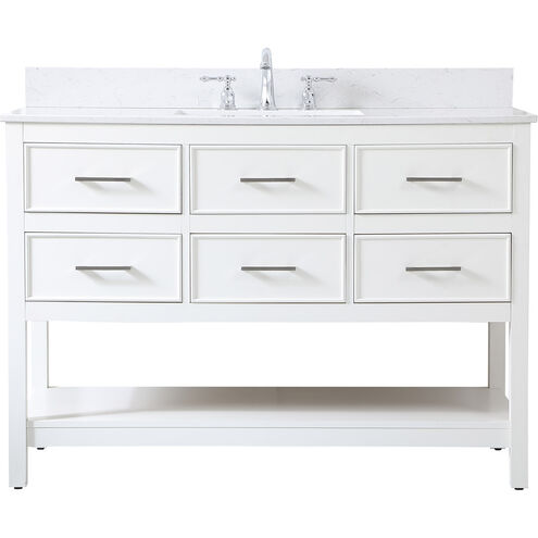 Sinclaire 48 X 22 X 34 inch White Vanity Sink Set