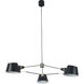 Canada 3 Light 32 inch Black Chandelier Ceiling Light