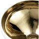 Greer 12 X 6.5 inch Bowl in White and Gold Glazed