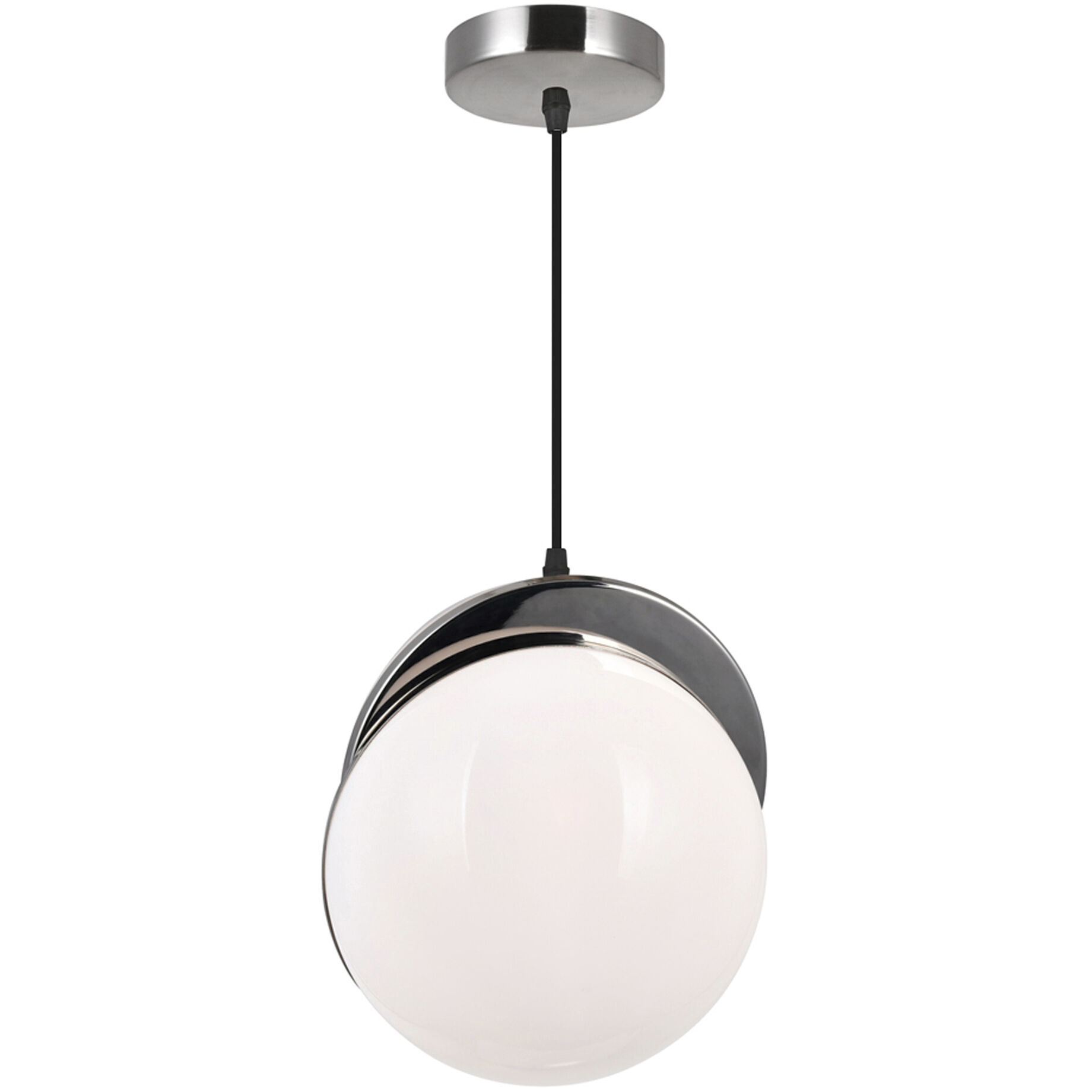 Gemini LED 10 inch Polished Nickel Mini Pendant Ceiling Light