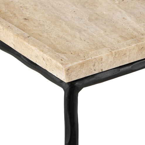 Boyles 24 X 22 inch Natural/Black Side Table